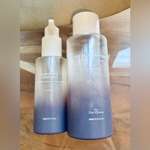 Cleansing Oil + Toner Set 2026 Haruharu Full Size Black Rice Extract Dry Skin
